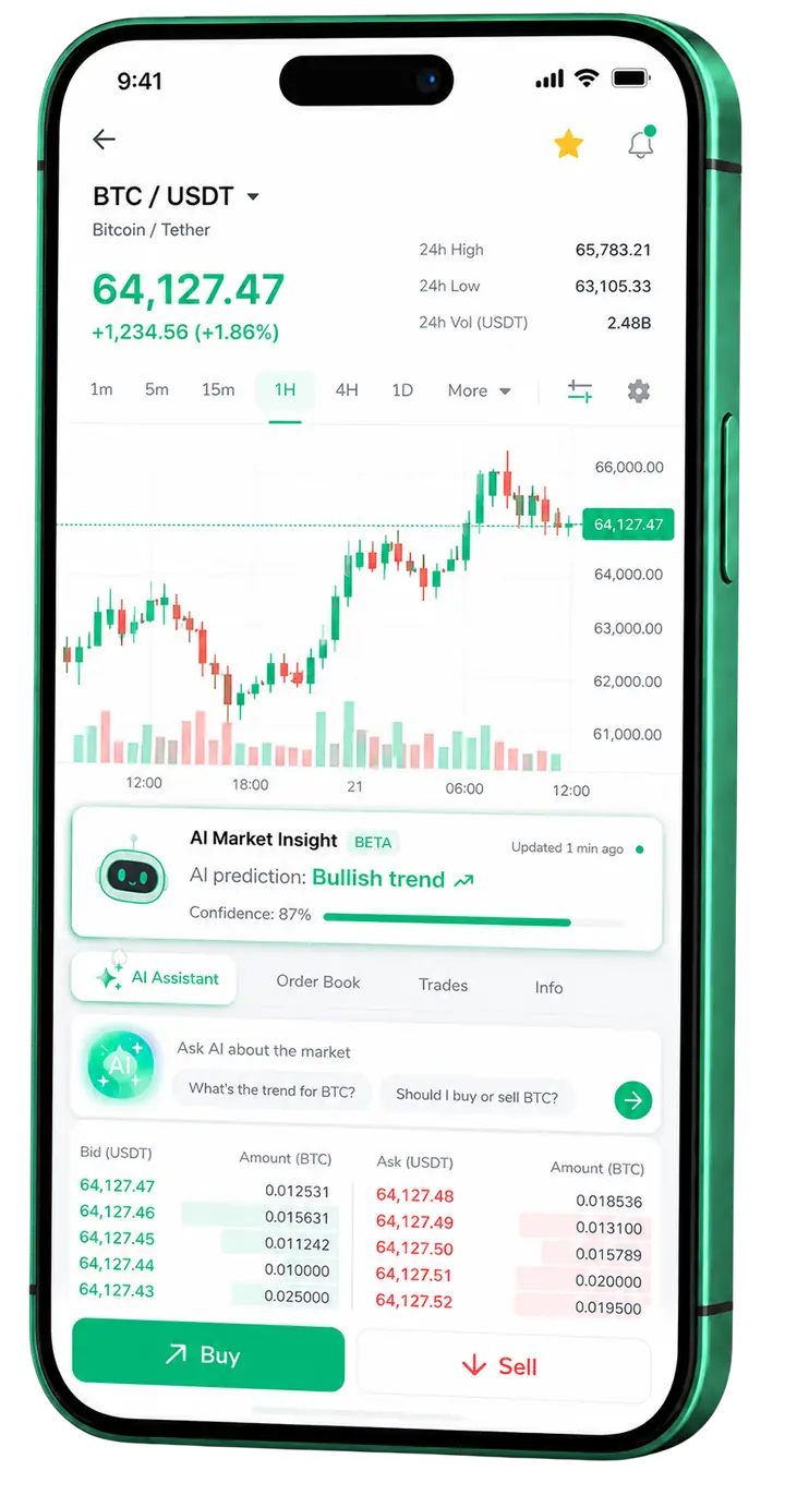 Inversor PRO — app móvil Pantalla móvil de trading en Inversor PRO